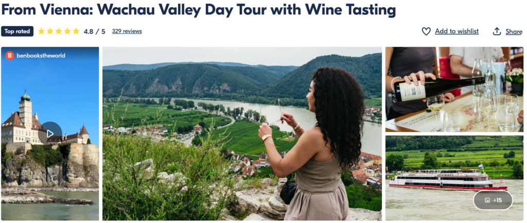 pictures of a wine tour in the Wachau