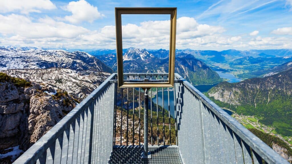 photo of the Dachstein mountains