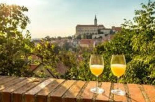 Is Sturm available outside Austria - two glasses of Sturm on a bricked wall